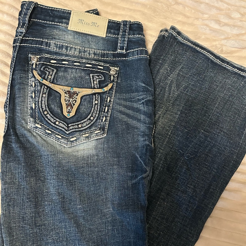 Miss Me Women's Dark Blue Boot Cut Jeans